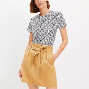 Tall Paperbag Tie Waist Pocket Skirt, size 12